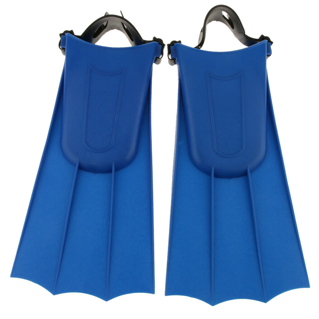 Adults Adjustable Flippers  Swimming Diving Learning Tools XL Blue