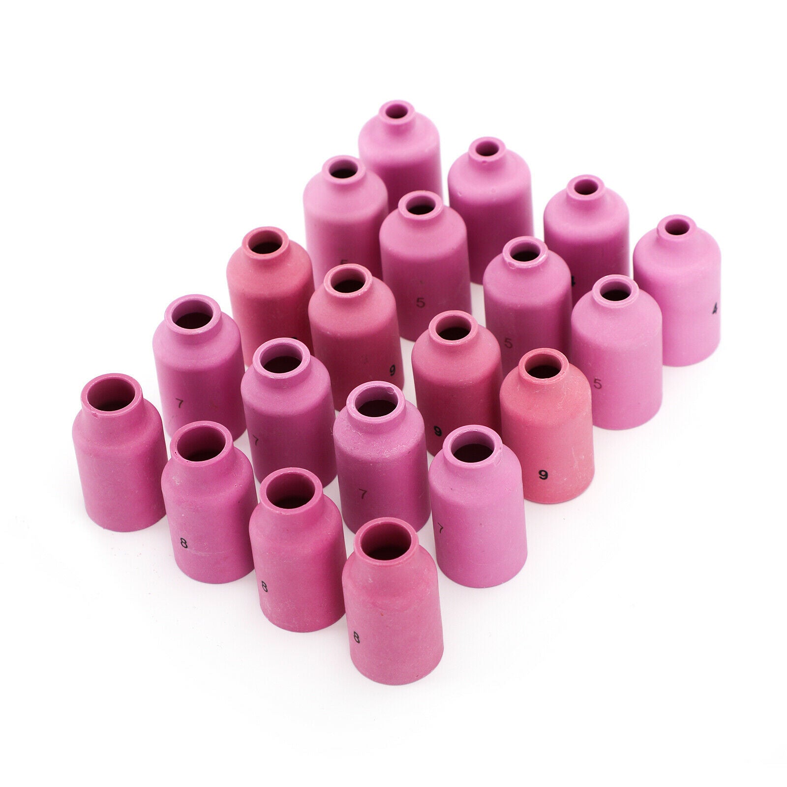 20Pcs Assorted Gas Lens Cup 54N14-54N18 #4-#8 Tig Welding Torch 17/18/26