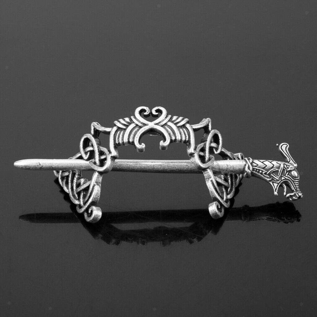 2 Pack Metal Classic Viking Hair Clips Hairpin Girl Updo Long Hair Sticks