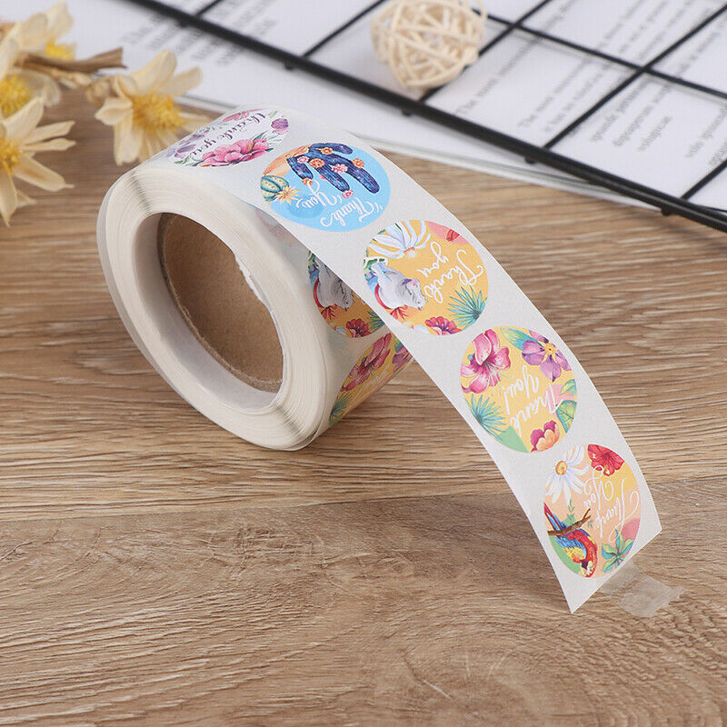 500Pcs/roll Animal flower Stickers for seal label scrapbooking Stationery.l8