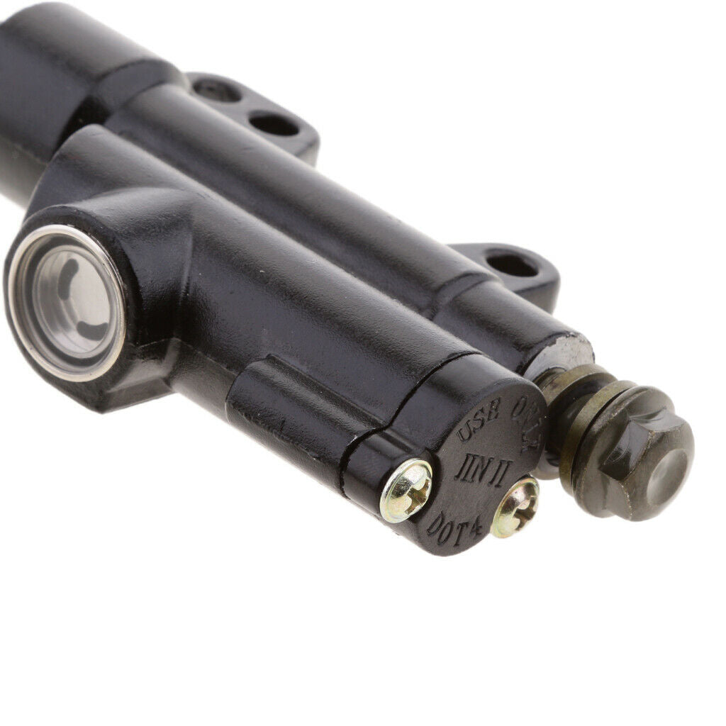 Black Rear Hydraulic Brake Master Cylinder Pump For Motorcycle ATV