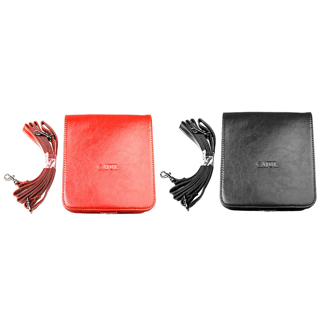 Camera Faux Leather Case Shoulder Bag Cover for Polaroid SocialMatic Black