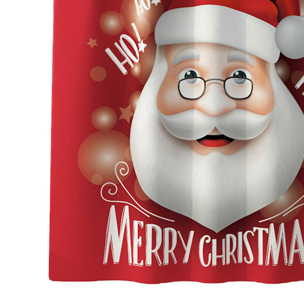 Christmas Shower Curtain Hooks Included Xmas Home Decoration 180x180cm C