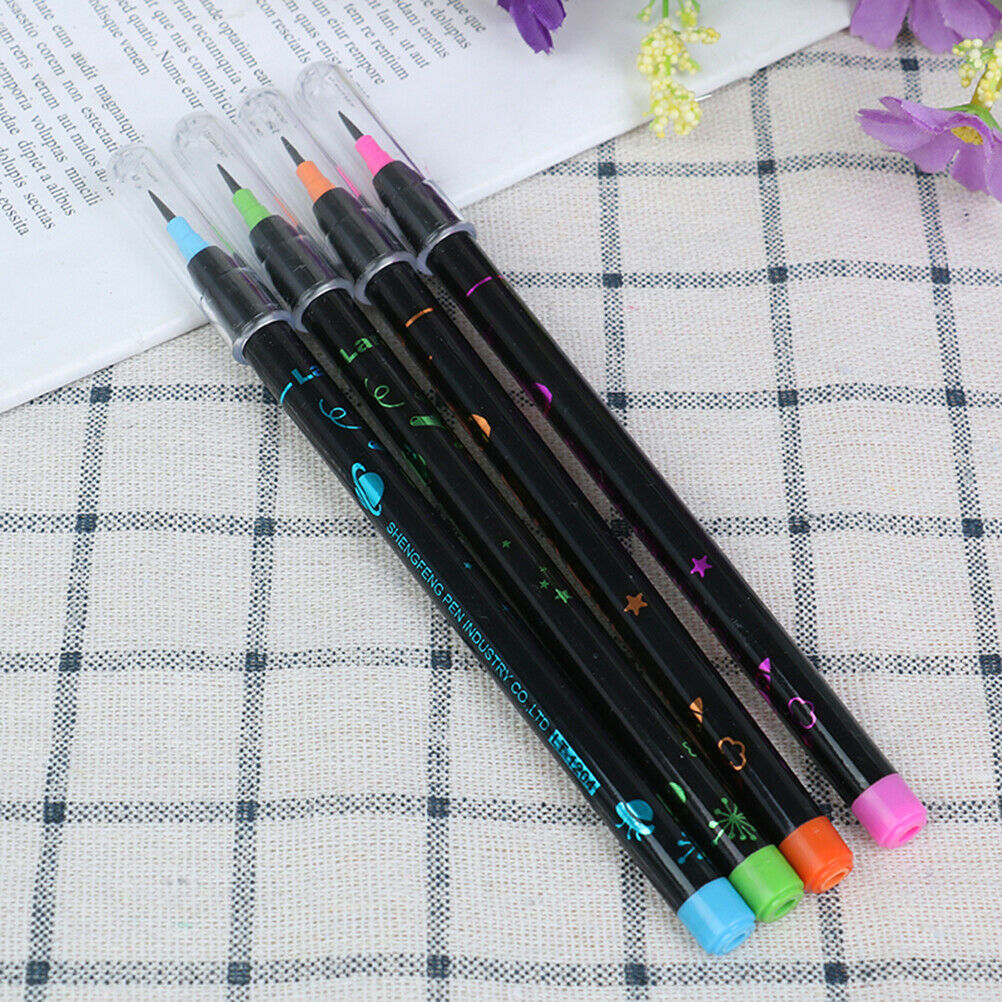 4Pcs multifunctional beautiful mechanical pencil bullet head writing stat.l8