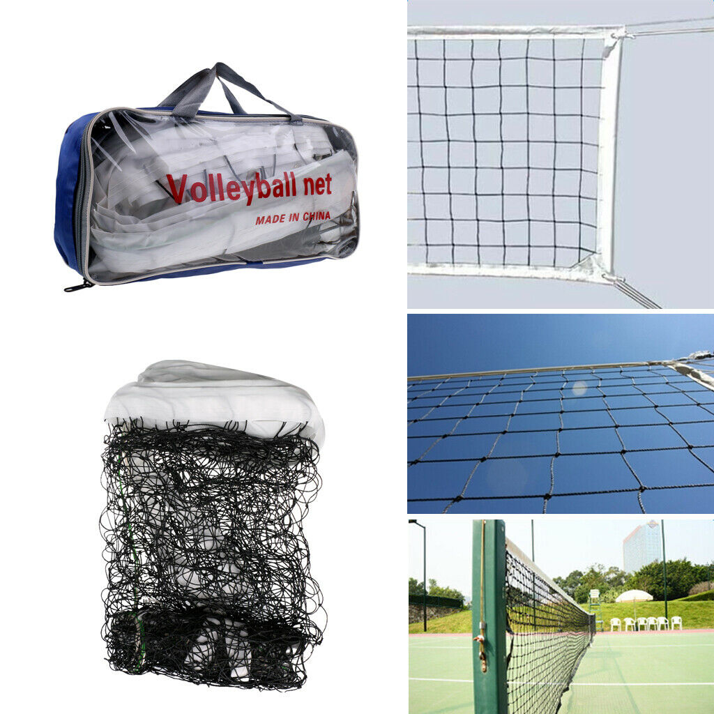 prettyia Standard Outdoor Indoor Beach Volleyball Net Replacment with Bag