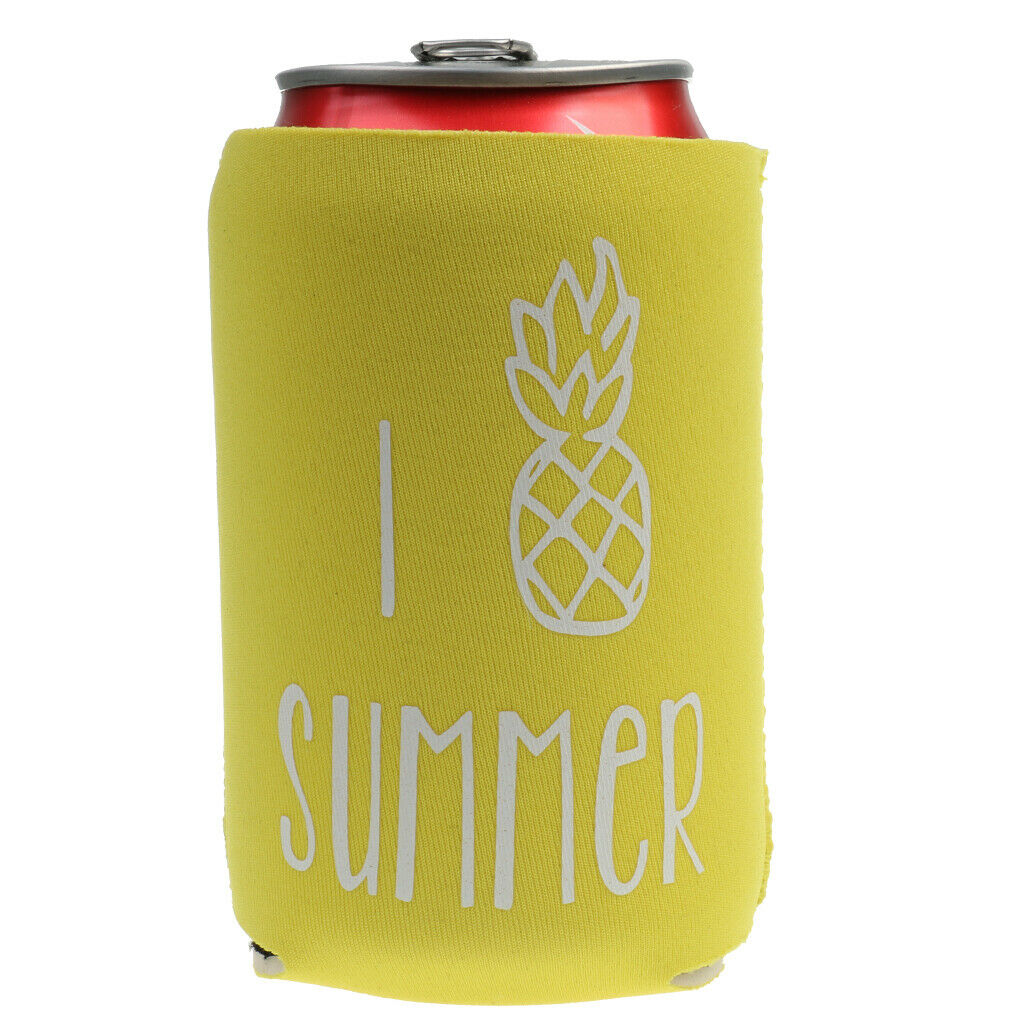 Neoprene Can Cooler Sleeves Party Supplies, Perfect for Beer, Soda Beverage,