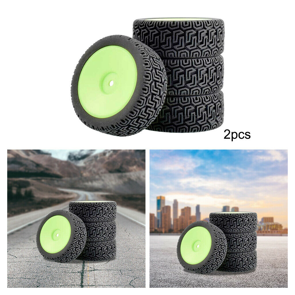 8 Pieces Rubber RC Car Tires Tyres for Wltoys 1/14 144001 RC Cars, Made of High