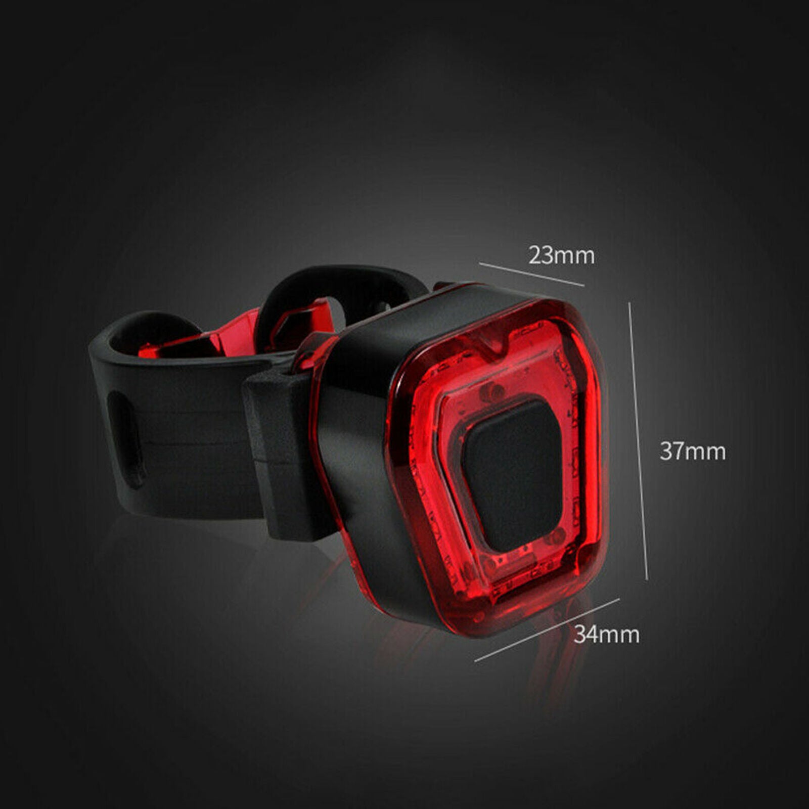 14 LED USB Rechargeable Bike Tail Light Bicycle Safety Cycling Warning Rear Lamp