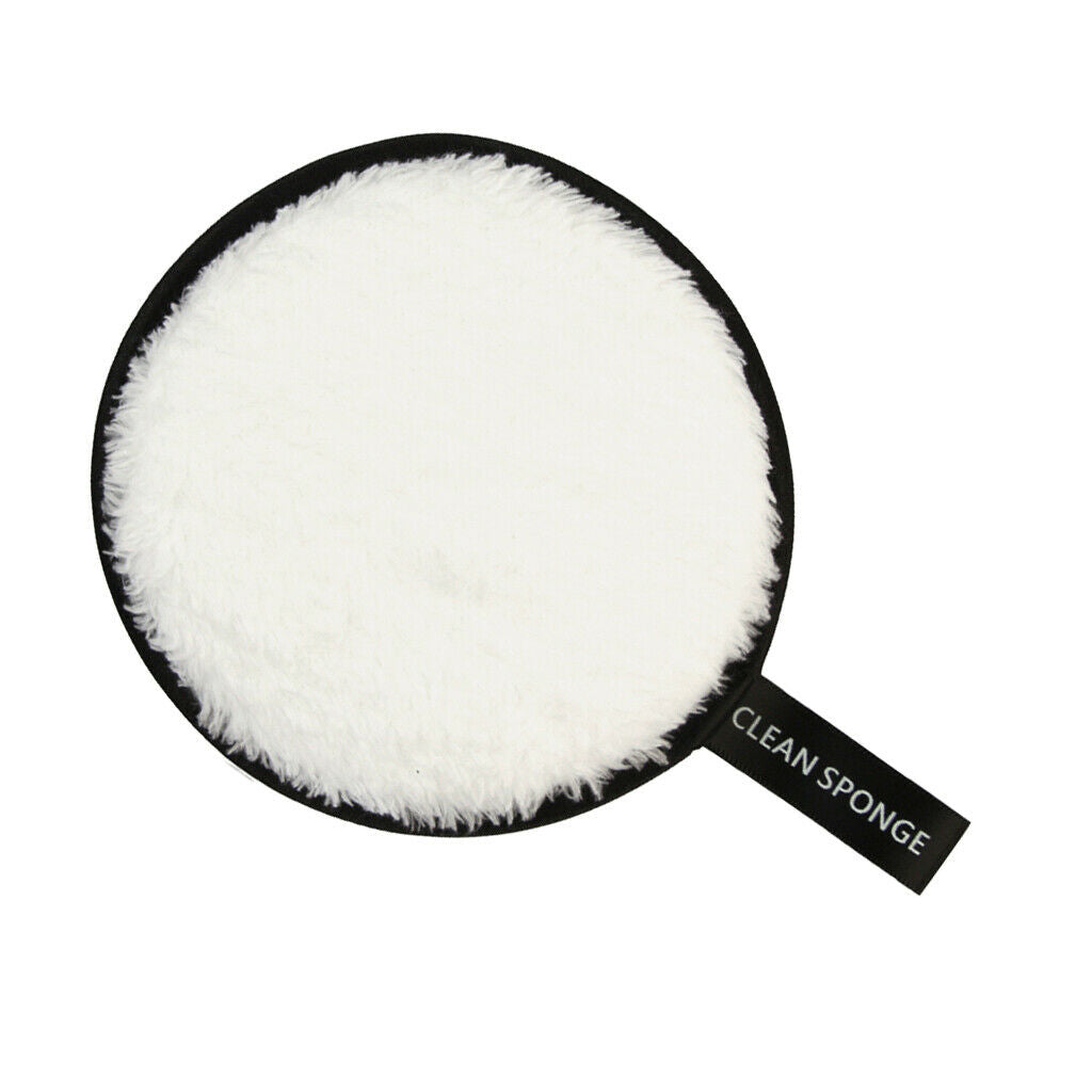 2pcs Soft Resuable Washable Makeup Remover Puff Sponge for Facial Cleansing