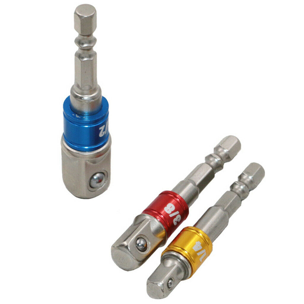 2  Hexagonal Extension Plug Adapter Kit Square Head Manual Screwdriver