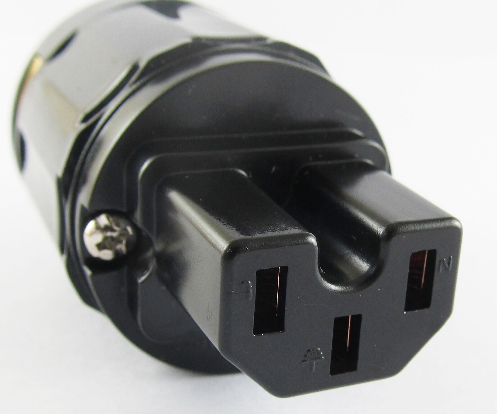 5x High Quality Pure Copper C-029 US Power Female IEC Connector for Audio Black