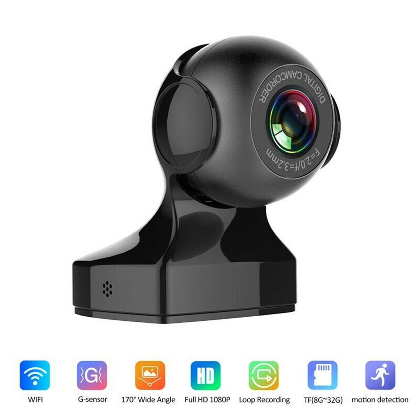 1080P Car WIFI USB DVR Dash Cam Driving Recorder G-Sensor Loop Night Vision