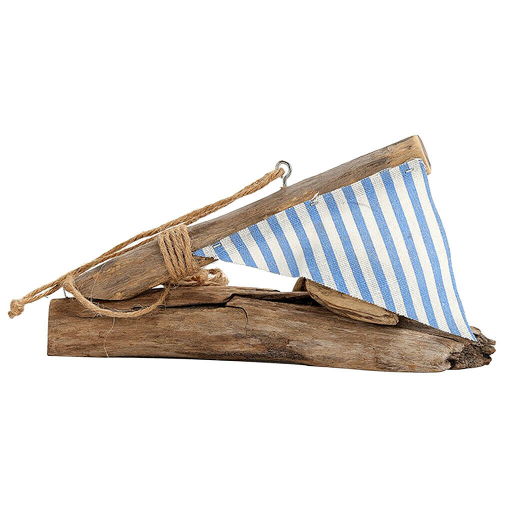 Creative Mediterranean Sailboat Wall Hanging Ornament Decorative Wood Craft