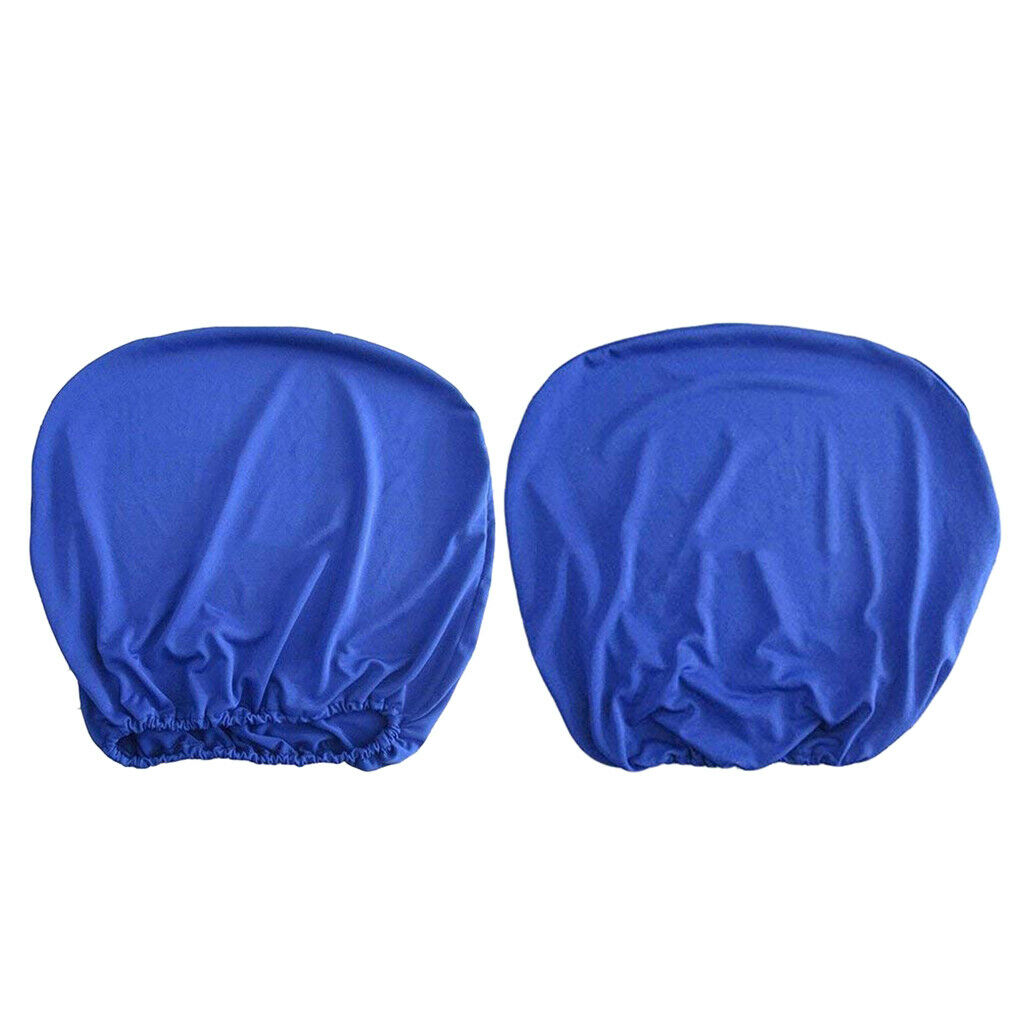 2X Chair Seat Cover for Kitchen Resturant Salon Bar Wedding Banquet Party Blue