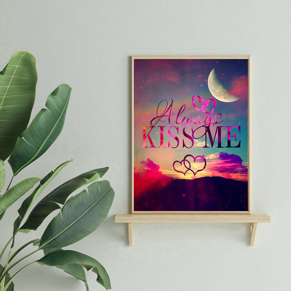 Kiss Me 5D Diamond Painting DIY Full Round Drill Embroidery Mosaic Kits @