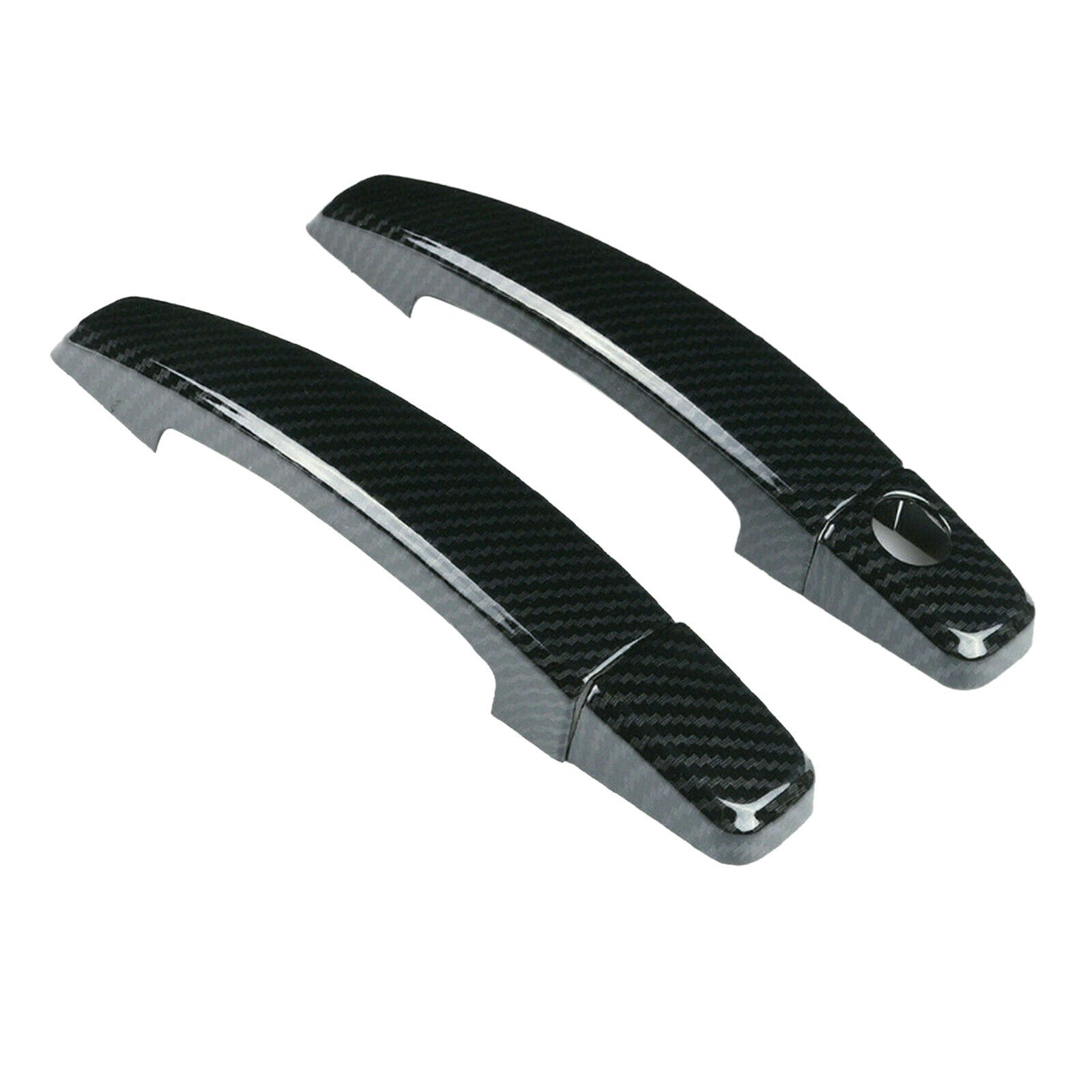Carbon Fiber Style Door Handle Covers Outer Trim For Chevrolet Camaro 2010-2015