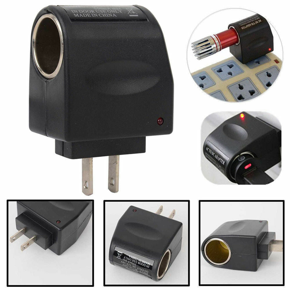 Car Cigarette Lighter Adapter Converter 110V-220V AC Wall Power to 12V DC -AU