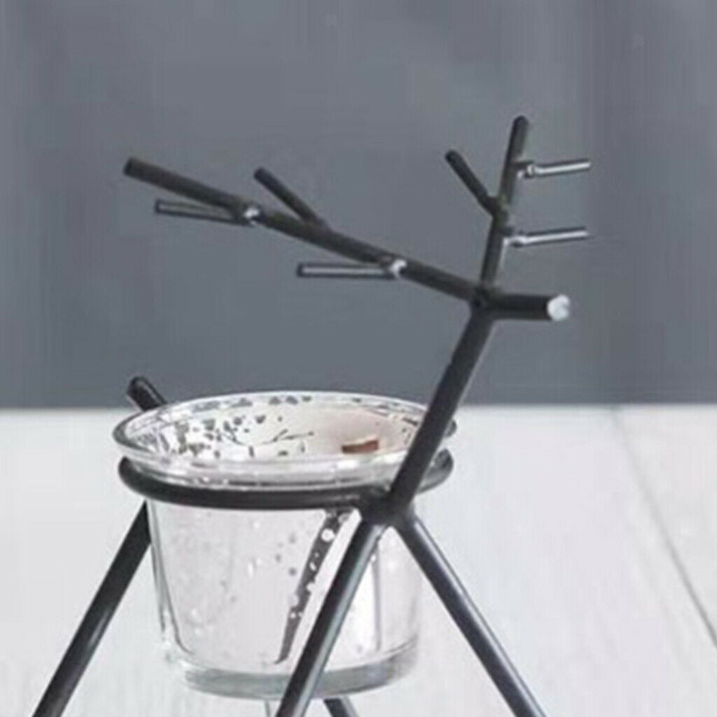 4 X Iron Candle  Table Wedding Party Supplies Home Desktop Decor Black
