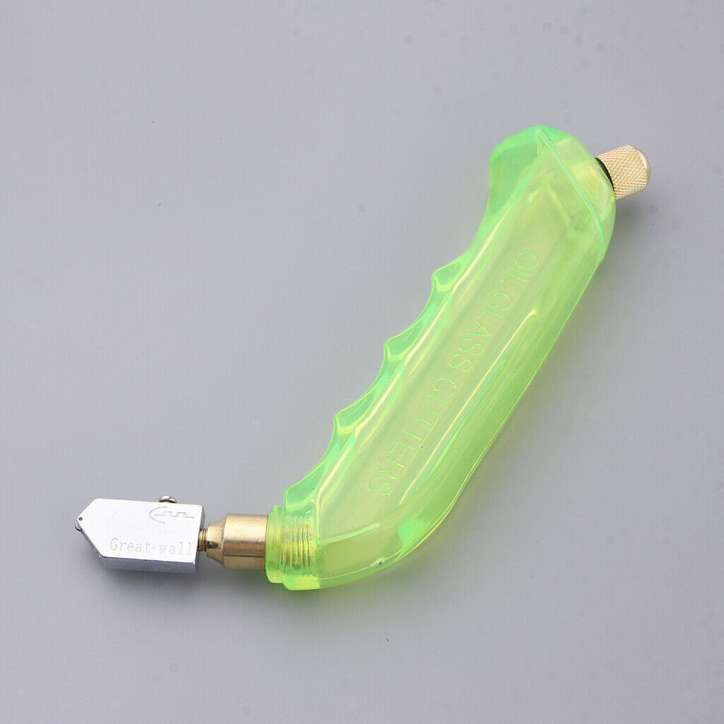 Grip Glass Cutter with Oil Reservoir Glass Cutting Tools Light Green