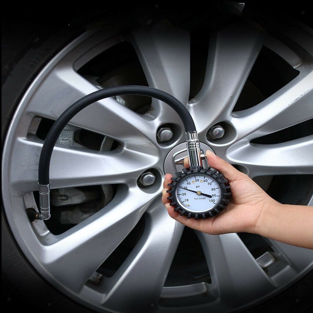 Tire Tyre Air Pressure Gauge Meter Tester 0-100 PSI for Car Truck Motorcycle Van