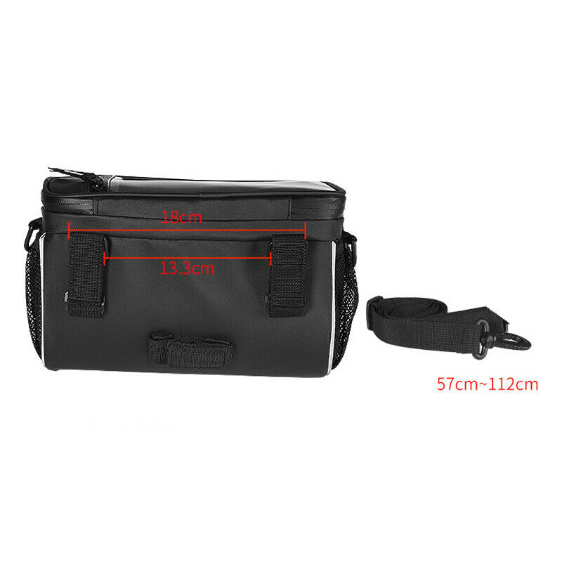 Touch Screen Motorcycle Scooter Bikes Handlebar Storage Bag Pocket Weatherproof
