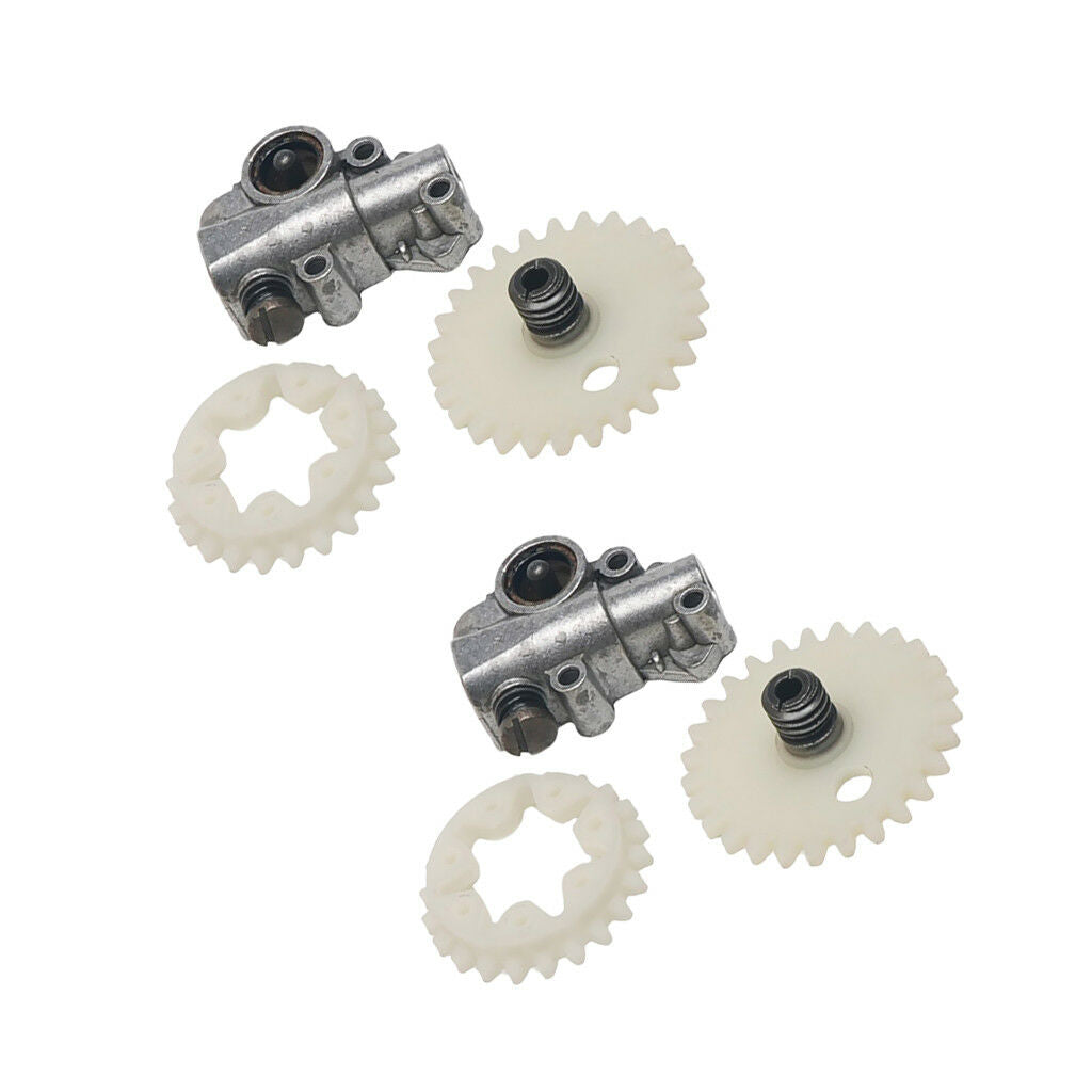 2x Chain Oil Pump Spur Gear Wheel for Stihl 028 038 048 MS380 MS381 Chainsaw