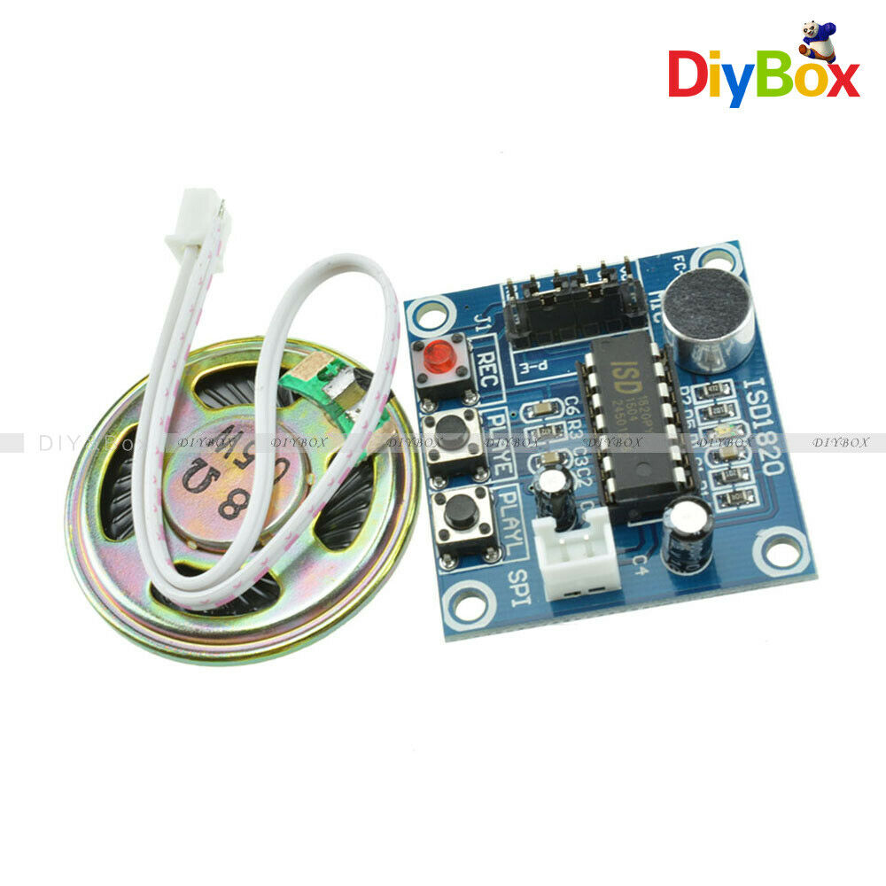 ISD1820 Voice Recording Recorder Module + Mic Sound Audio+Loudspeaker DC3 ~ 5V