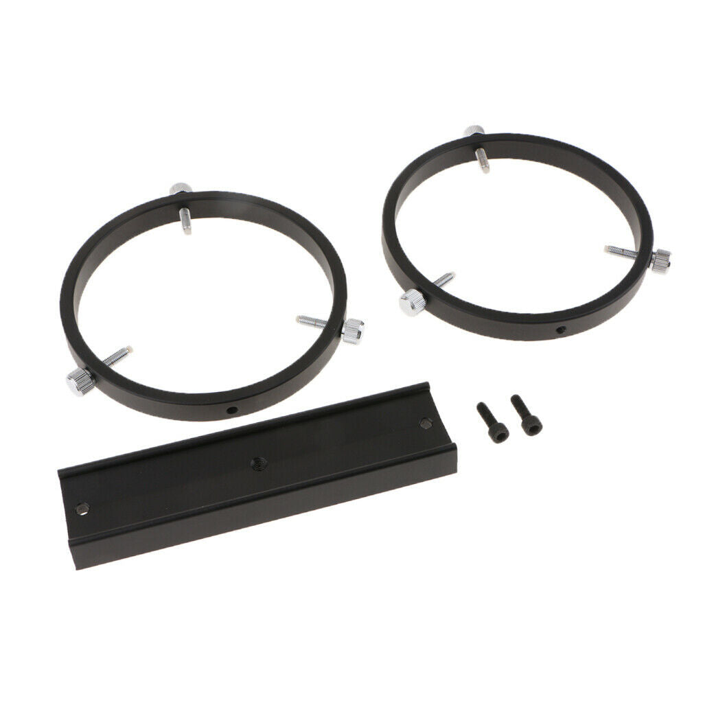 160mm Guide Star Dovetail Mounting Plate w/ Tube Rings for Astro Telescope