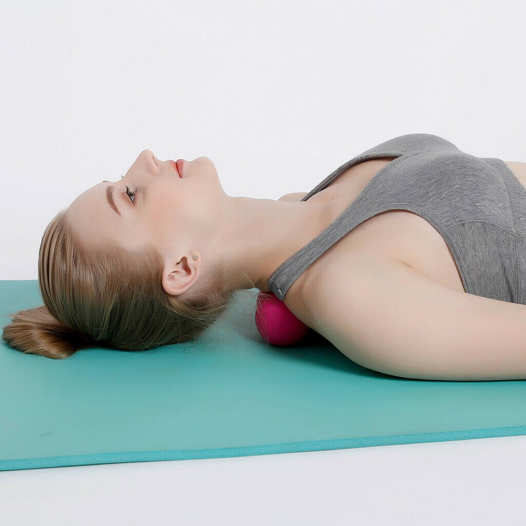 2 Pcs  Point Deep Tissue Lacrosse Myofascial Mobility Massage Ball - Blue Green