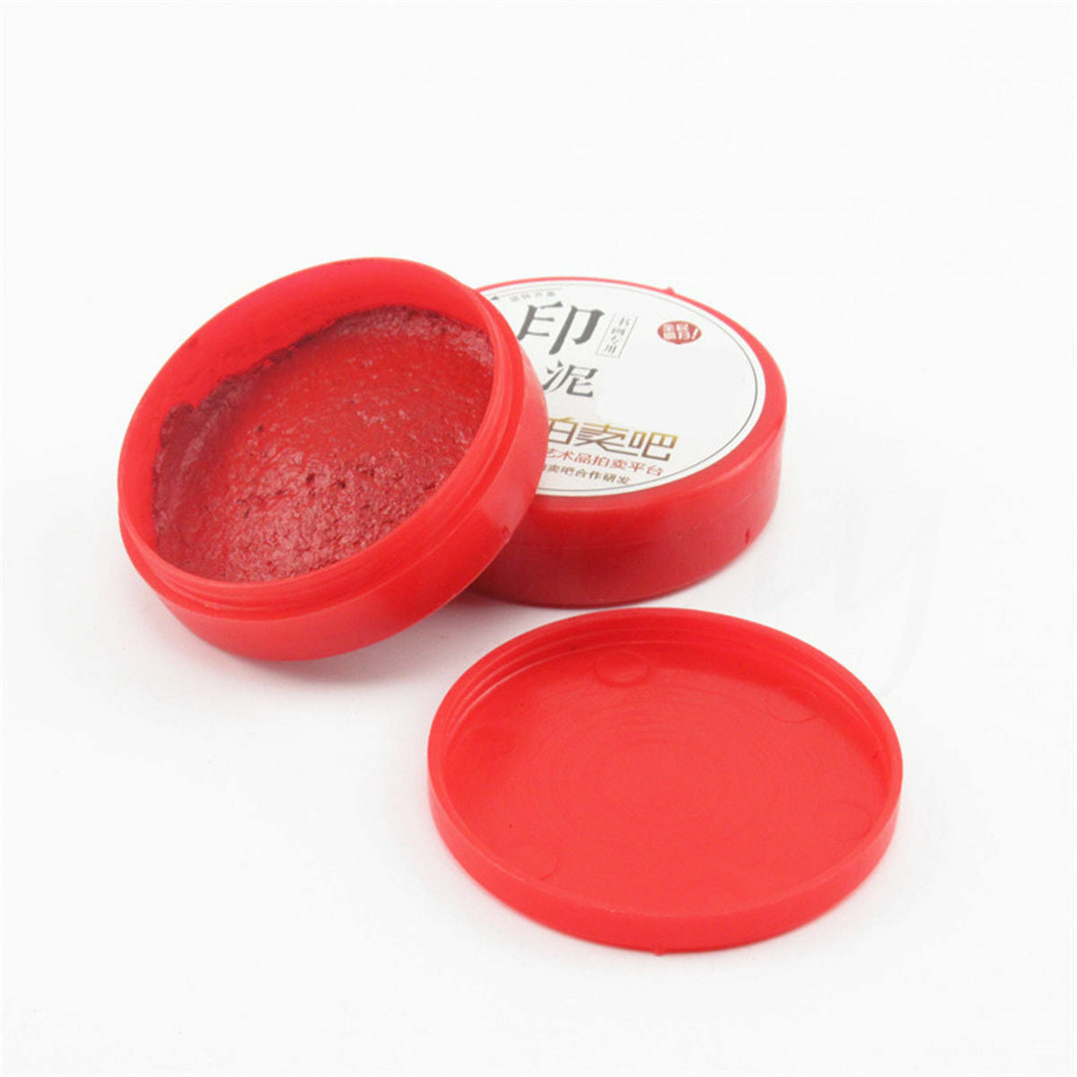 18g Stamp Seal Painting Red Ink Paste Chinese Yinni Pad for Painting Calligraphy
