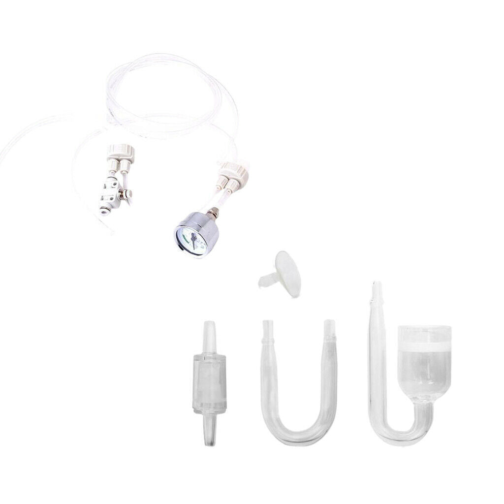 Aquarium Co2 Pressure Regulator System & CO2 Diffuser Carbon Dioxide Reactor