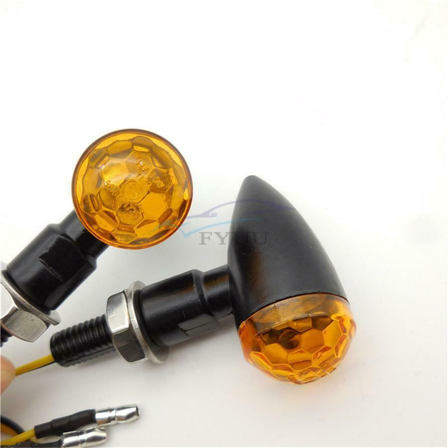 2 Pieces Anti-dust Flashing Indicator Turn Signal Lights For Motorcycle Off Road