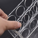 8 Sockets Test Tube Holder Stand RackLaboratory Supplies Tools Transparent New