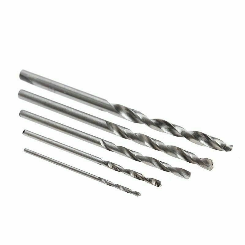Micro Round Shank Drill Bits Set Small Precision HSS Twist Drill Tool 50PCS