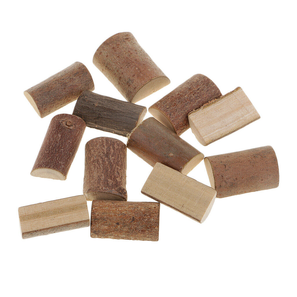 50 Pieces Rustic Wood Half Round Slices Tree for Craft Party Ornaments