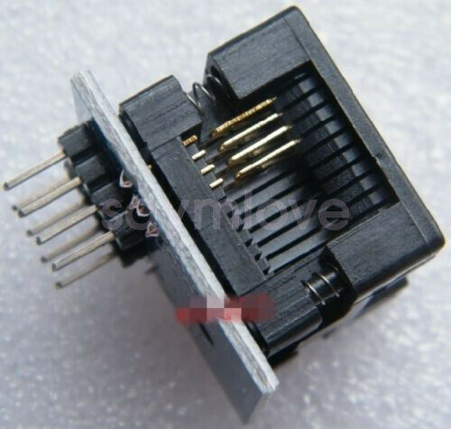 3x New SOIC8 SOP8 to DIP8 EZ Programmer Adapter Socket Converter Module 200mil