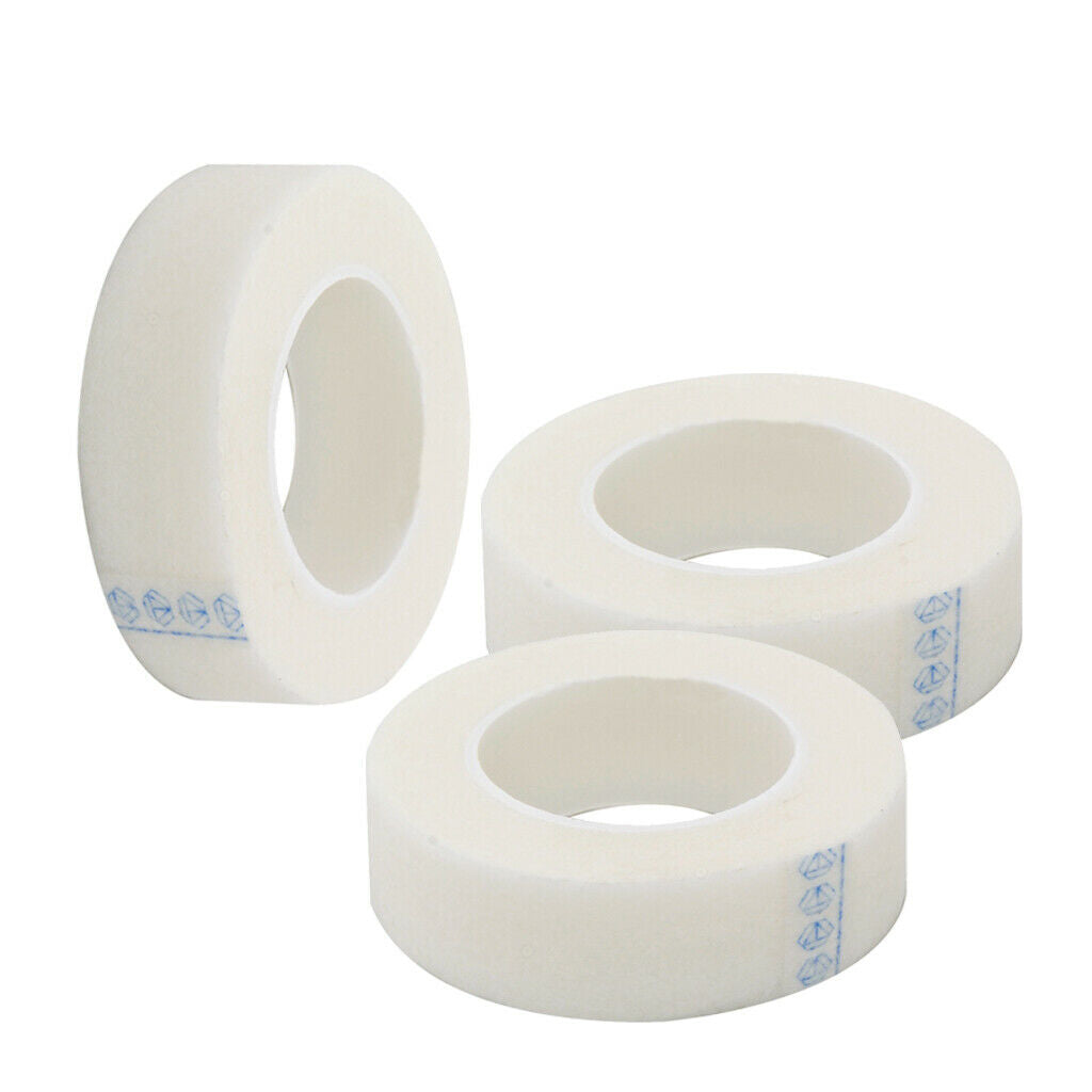 Eyelash Tapes 3Rolls Eyelash Extensions Delivers Microporous Paper Tape for