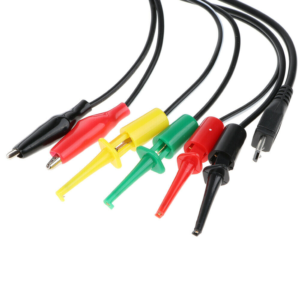 Multi Test  Kit Alligator Hook Banana Plug Clip Cables For Cell Phone