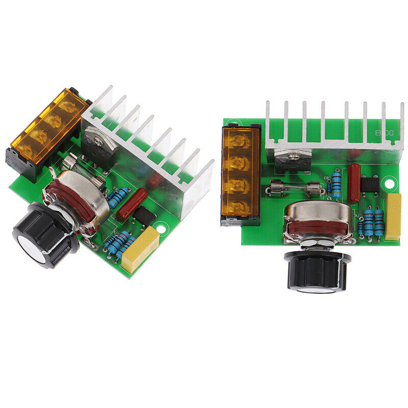 1Pc 4000W 220V AC SCR Electric Voltage Regulator Motor Speed Controller Dimm XC