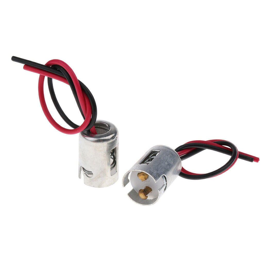 10PCS 1156 BA15D Light Extension Dual Wire Harness Lamp Female Socket Holder