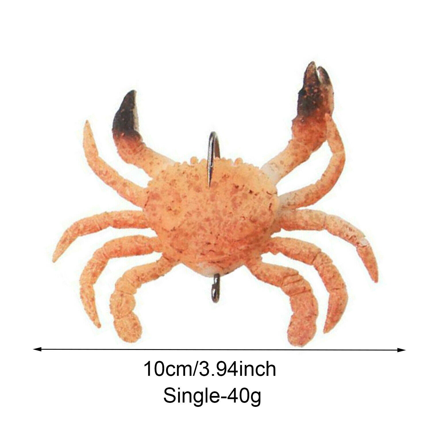 Topwater Duck Smash Crab Lure Soft Baits Treble Hooks Crab Fishing Lure