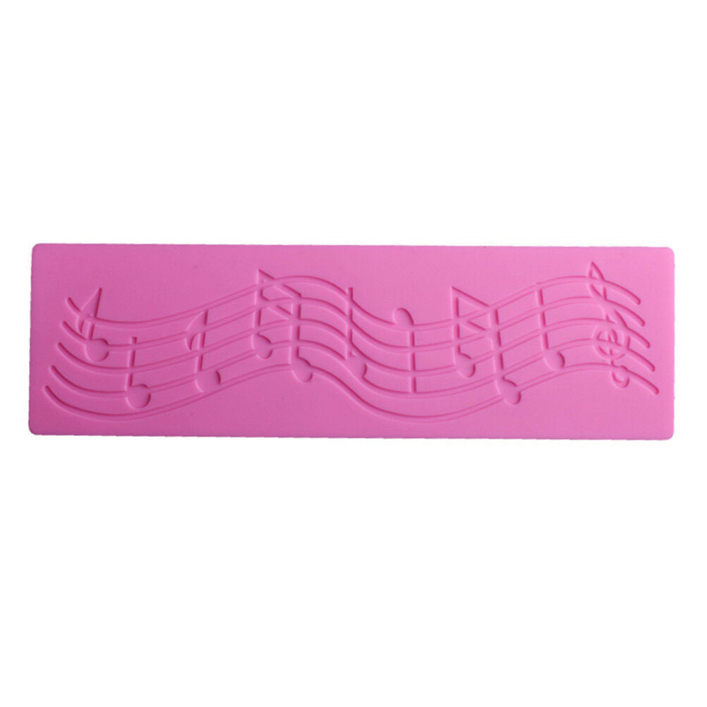 music note lace silicone mold mould fondant mat cake decorating tool US