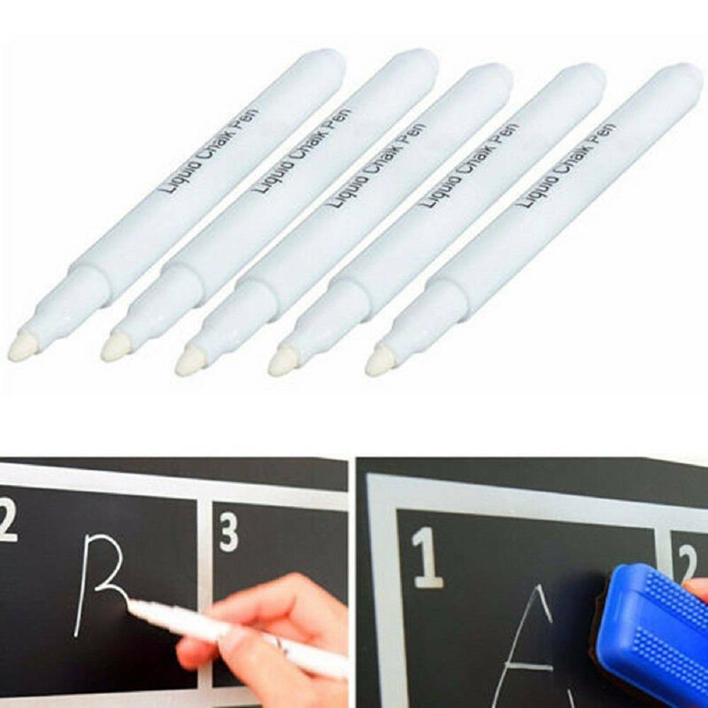 3pcs/set White Liquid Chalk Pen/Marker for Glass Windows Chalkboard Blackboard