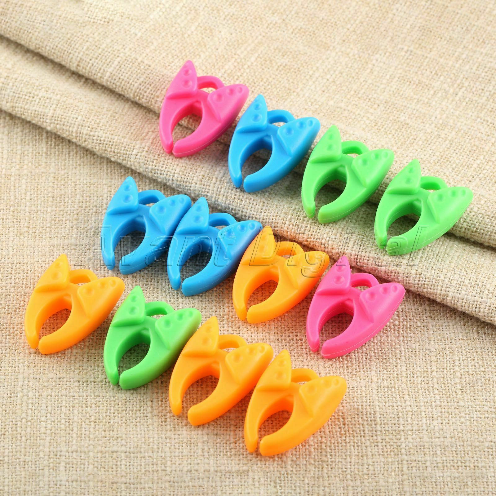 Bobbin Clip Thread Roller Coil Fixed Wrapped Clamp Sewing Tool Silica Gel 12pcs