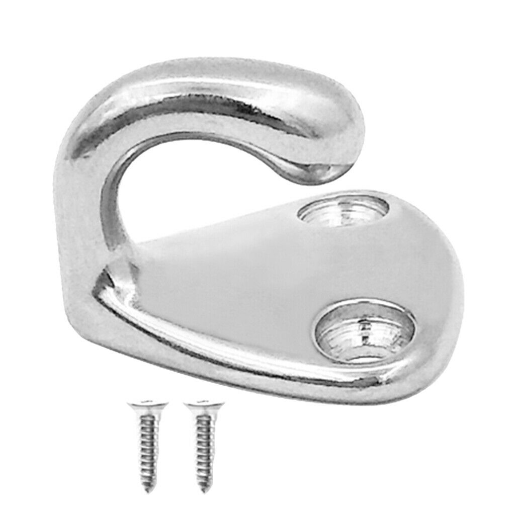 Large Hat Coat Hooks Wall Door Double Hanger Clothes Bathroom Robe Peg Holder