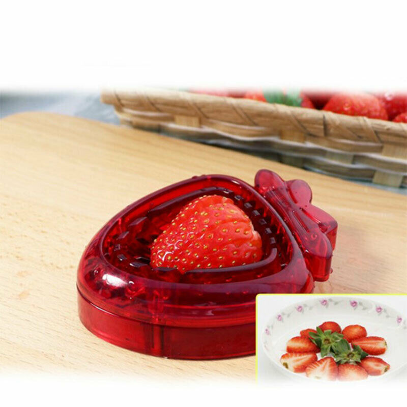 Chic Strawberry Berry Stem Gem Leaves Huller Remover Fruit Slicer Cutter .l8