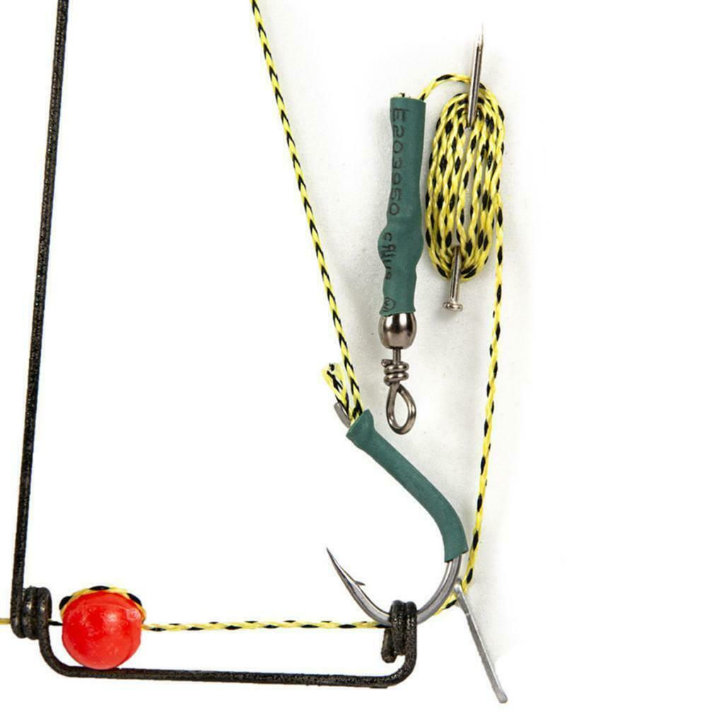 4X Fishing Feeder Basket Holder Fishing Bait Cage with Line Hooks 20g