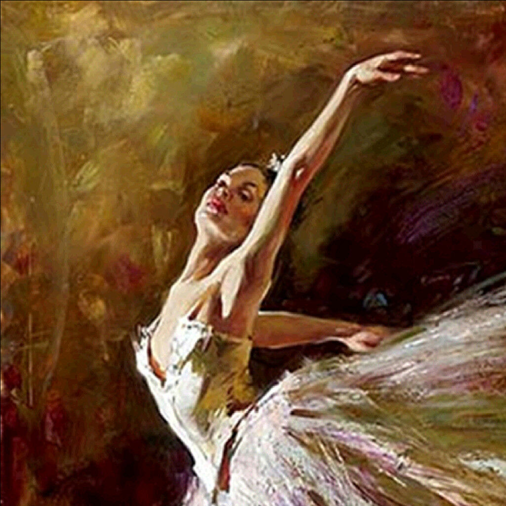 40cmx30cm Ballet Dancer 5D Diamond DIY Painting Craft Kit Home Hanging Decor