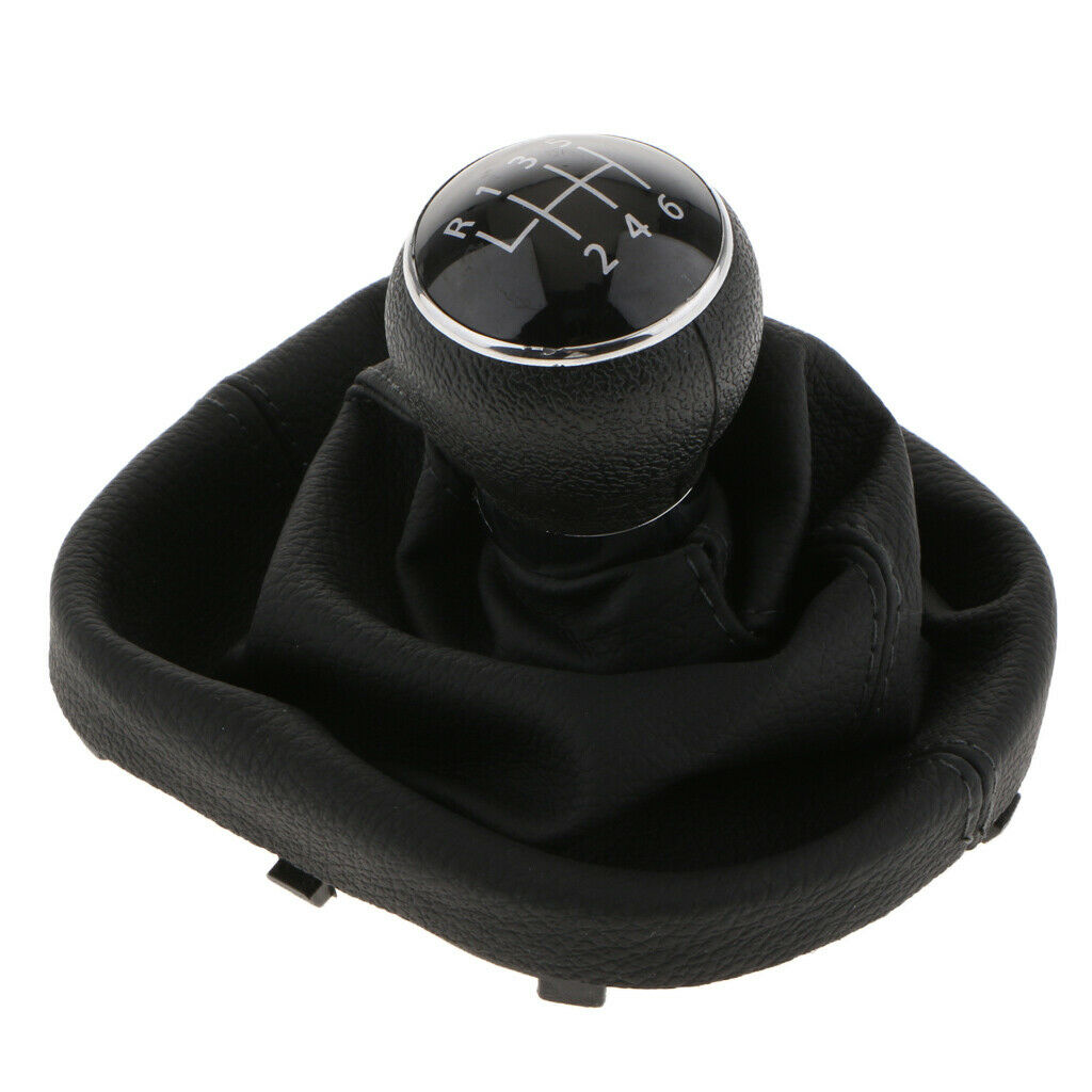 6 Speed Ball Style Shift Knob 1pcs Shift Knob Gaitor For VW TOURAN 2003-2010