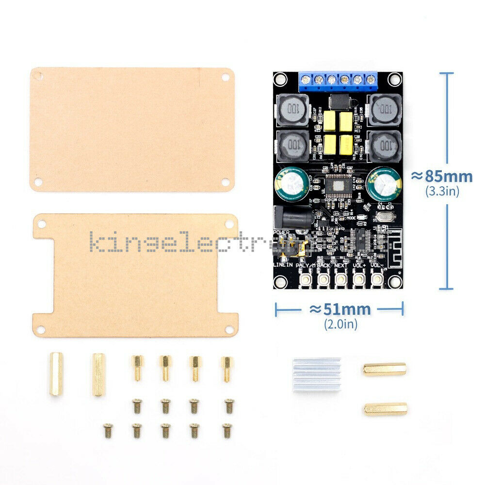 Bluetooth 5.0 50W+50W TPA3116 2.0 Audio Wireless Stereo Digital power amplifier